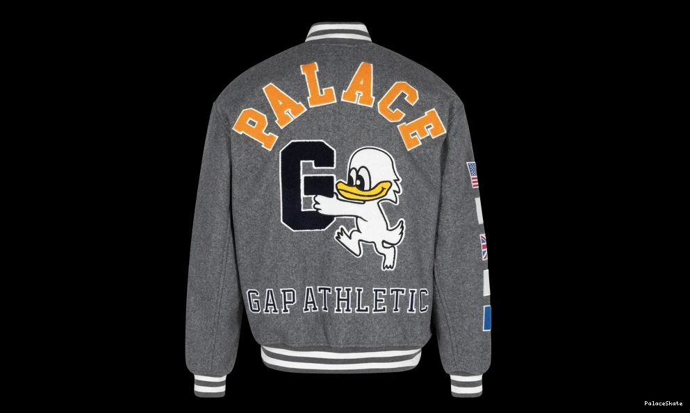 Palace Grey" - "Palace Jacket Varsity X Gap 0731